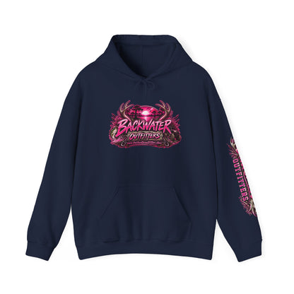 Girl Backwater Outfitters "Mud Looks Better Pink" Hoodie Printify