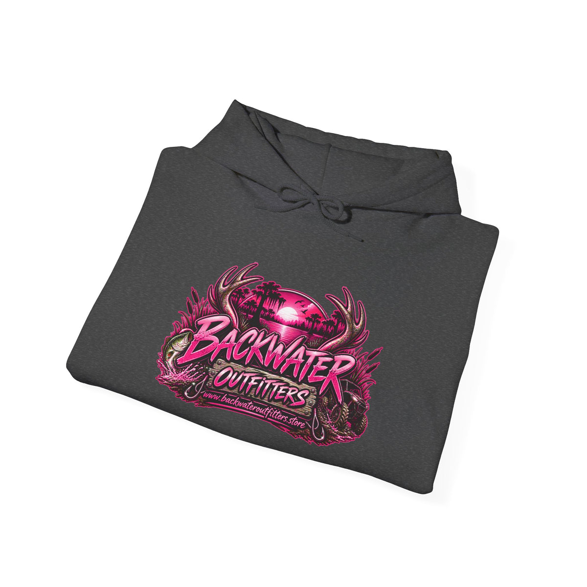 Girl Backwater Outfitters "Mud Looks Better Pink" Hoodie Printify