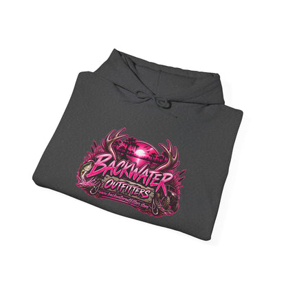 Girl Backwater Outfitters "Mud Looks Better Pink" Hoodie Printify