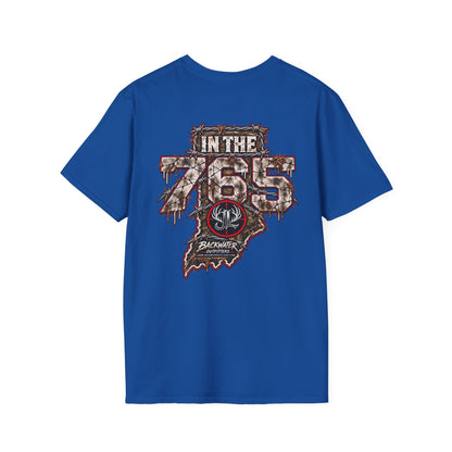 James Luker in the 765 t shirt by Backwater Graphic T-Shirt Printify