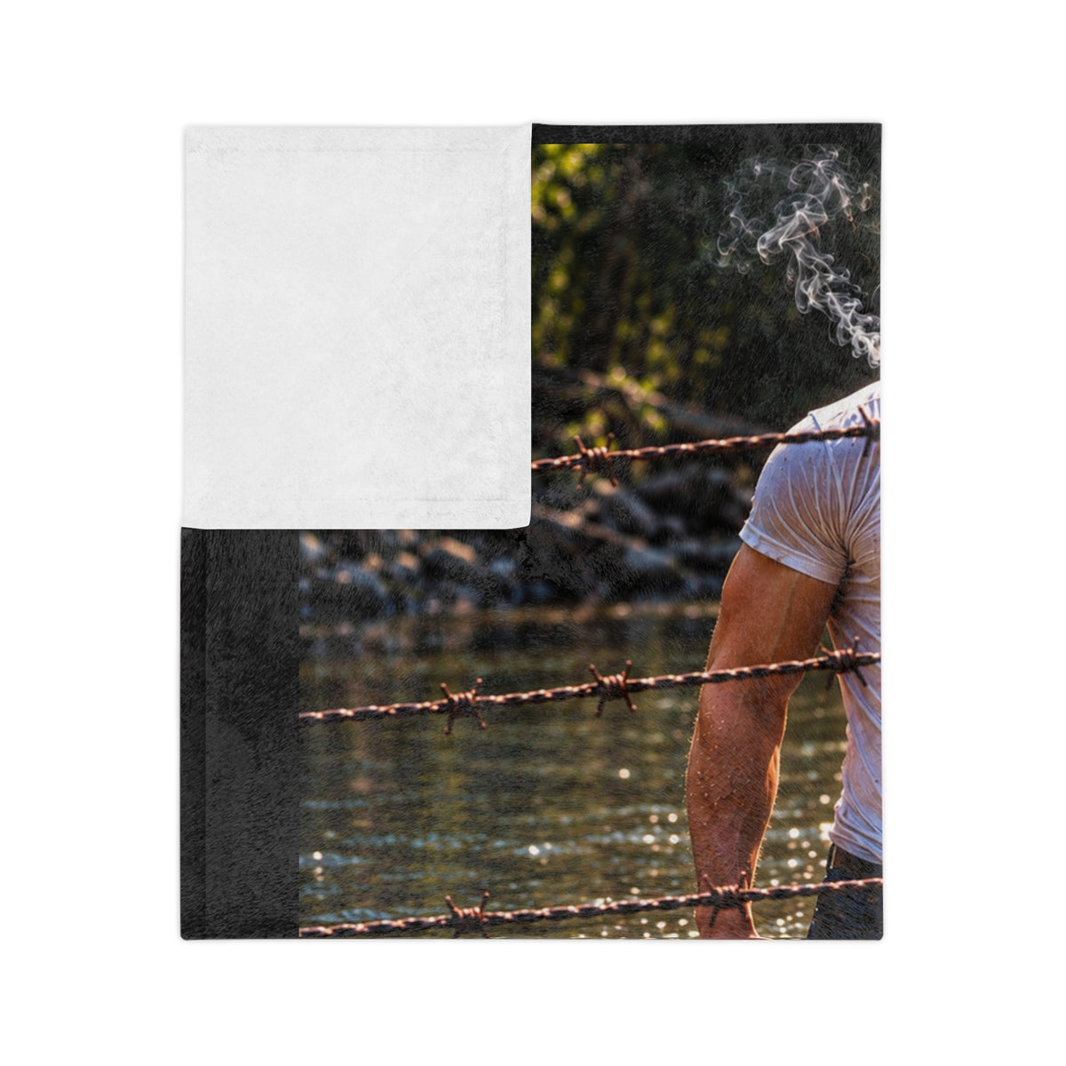 Backwater Outfitters James Luker Velveteen Microfiber Blanket Printify
