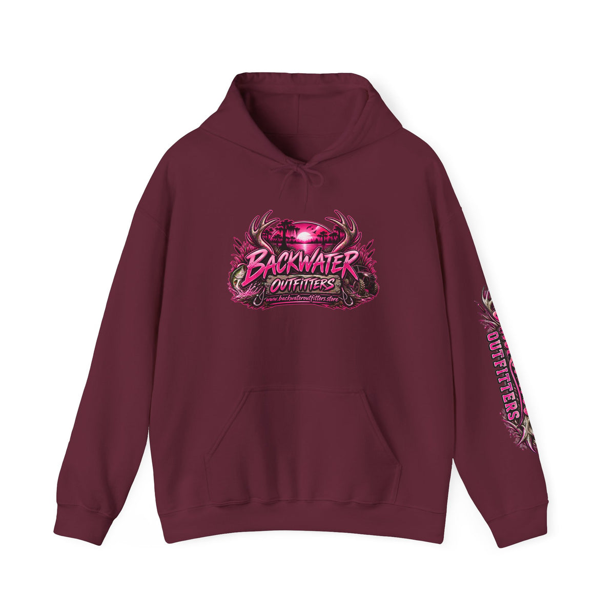 Girl Backwater Outfitters "Mud Looks Better Pink" Hoodie Printify