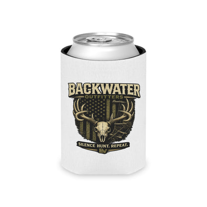 Backwater Outfitters Can Cooler – 'Silence. Hunt. Repeat.' Hunting Drink Koozie