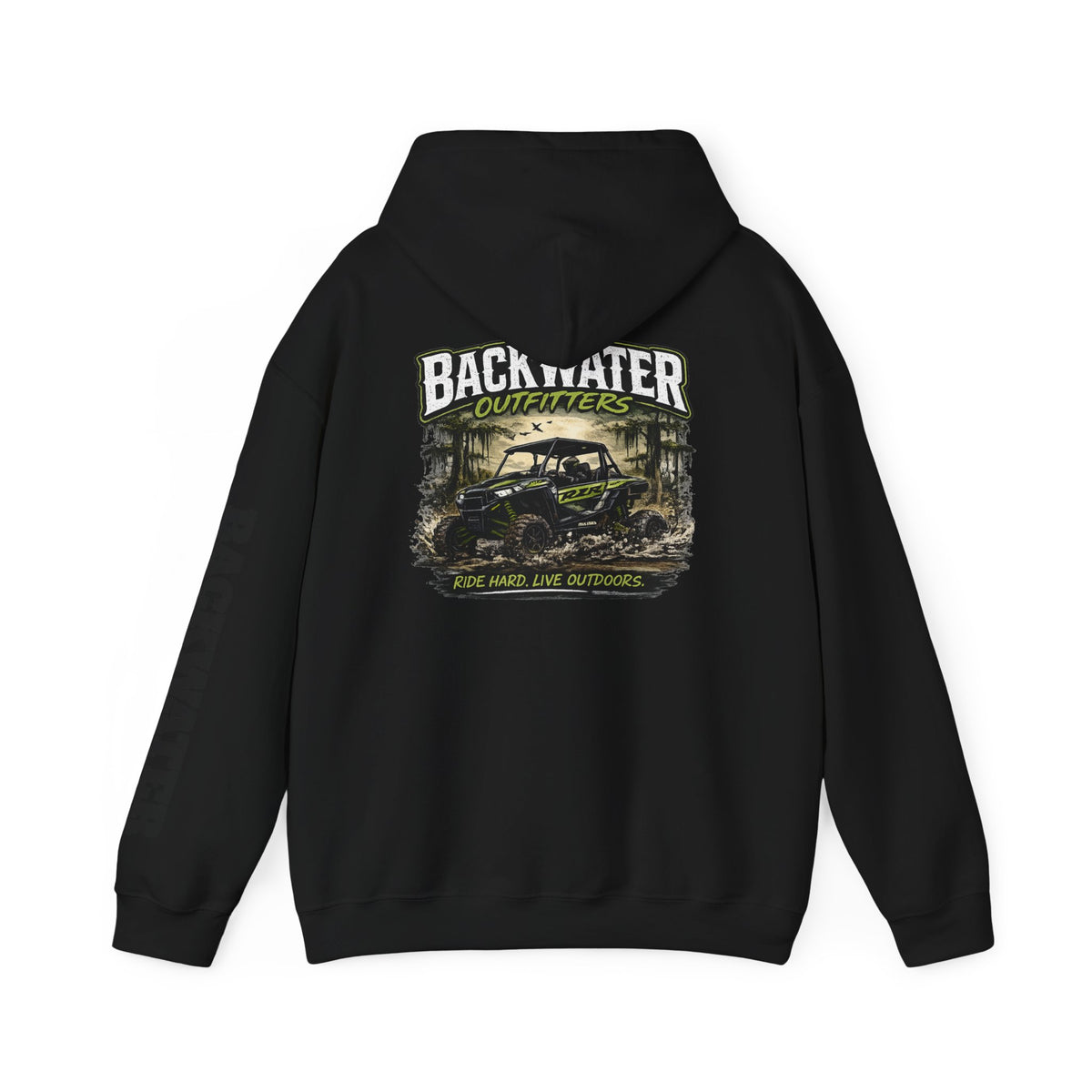 Backwater Outfitters Hoodie — Outdoor Off-Road Graphic Pullover Printify