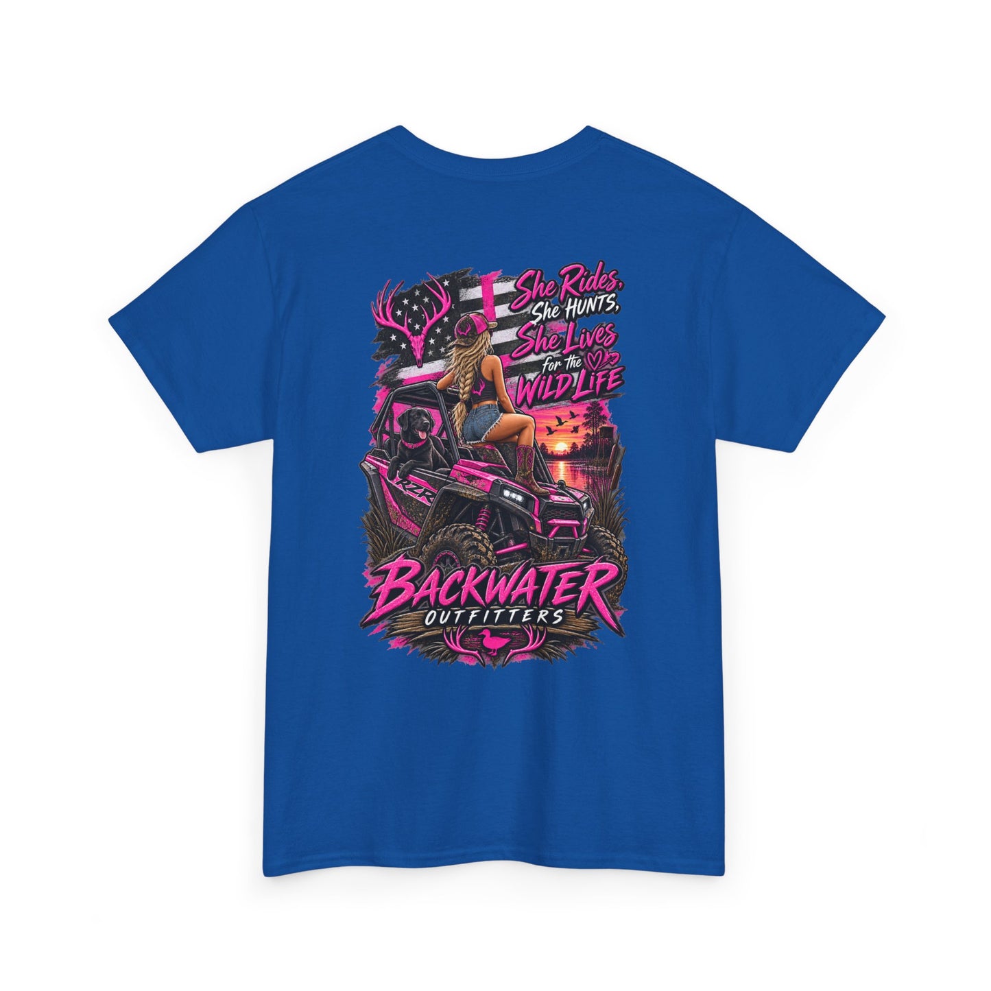 Backwater Bayou Graphic Tee — "Backwater Buttwhips" Outdoor Fishing & Hunting Shirt