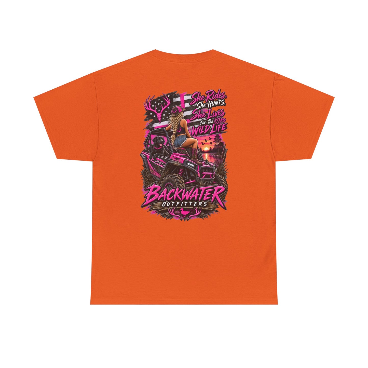 Backwater Bayou Graphic Tee — "Backwater Buttwhips" Outdoor Fishing & Hunting Shirt