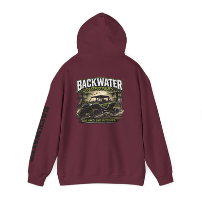 Backwater Outfitters Hoodie — Outdoor Off-Road Graphic Pullover