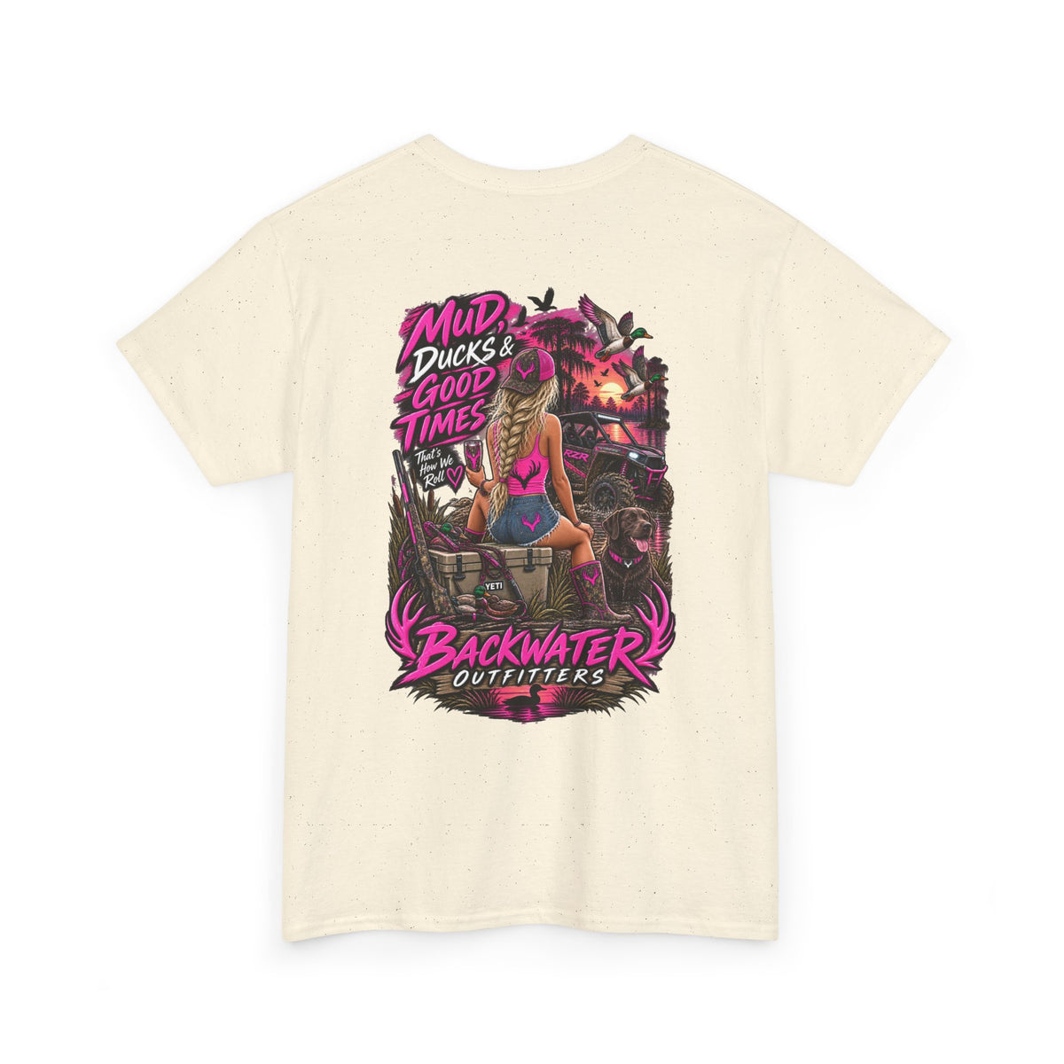 Backwater Outfitters 'Muddy Ducks, Good Times' Graphic Tee Printify