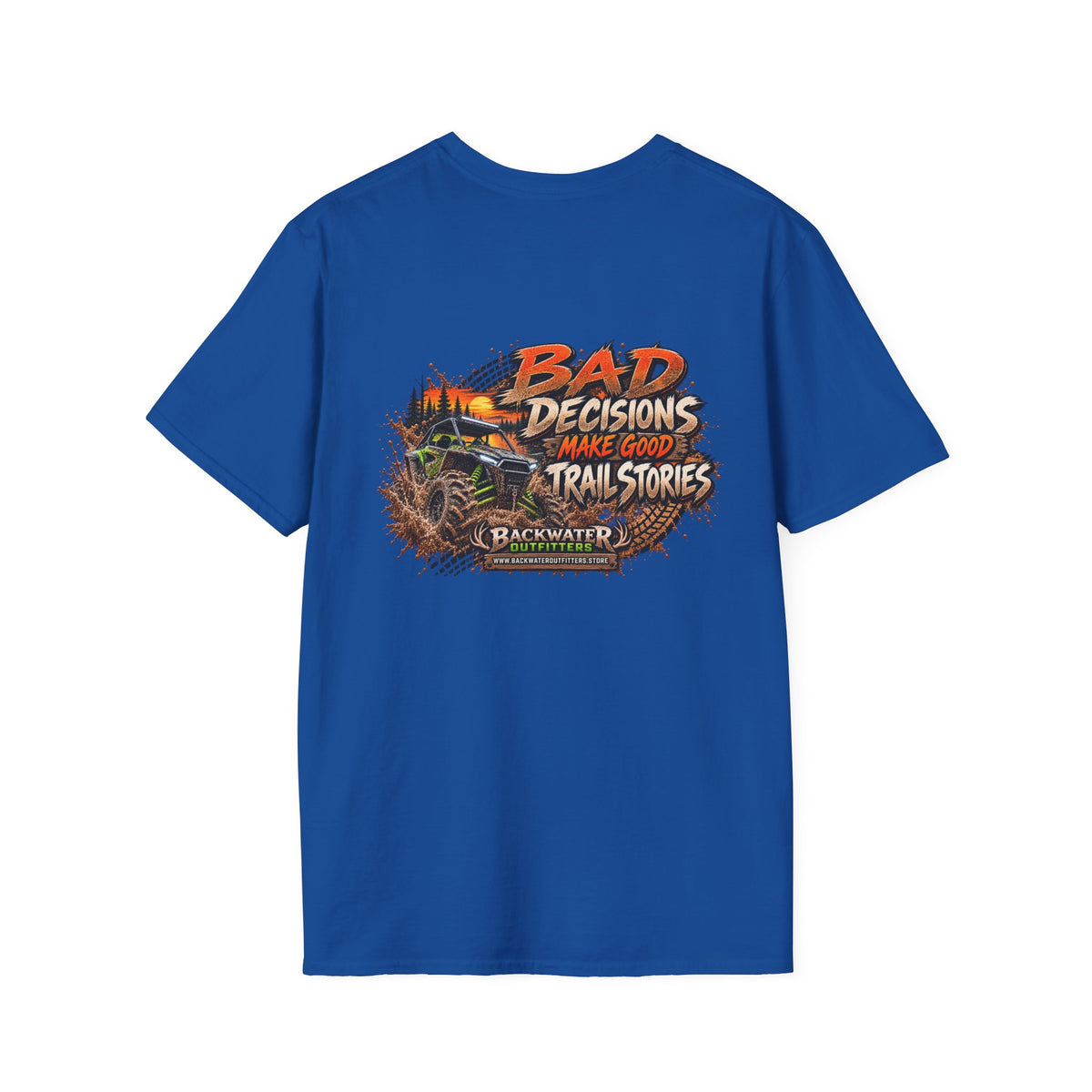 Buggy Off-Road Tee — "Bad Decisions Make Good Trail Stories" ATV/Jeep Adventure T-Shirt Printify