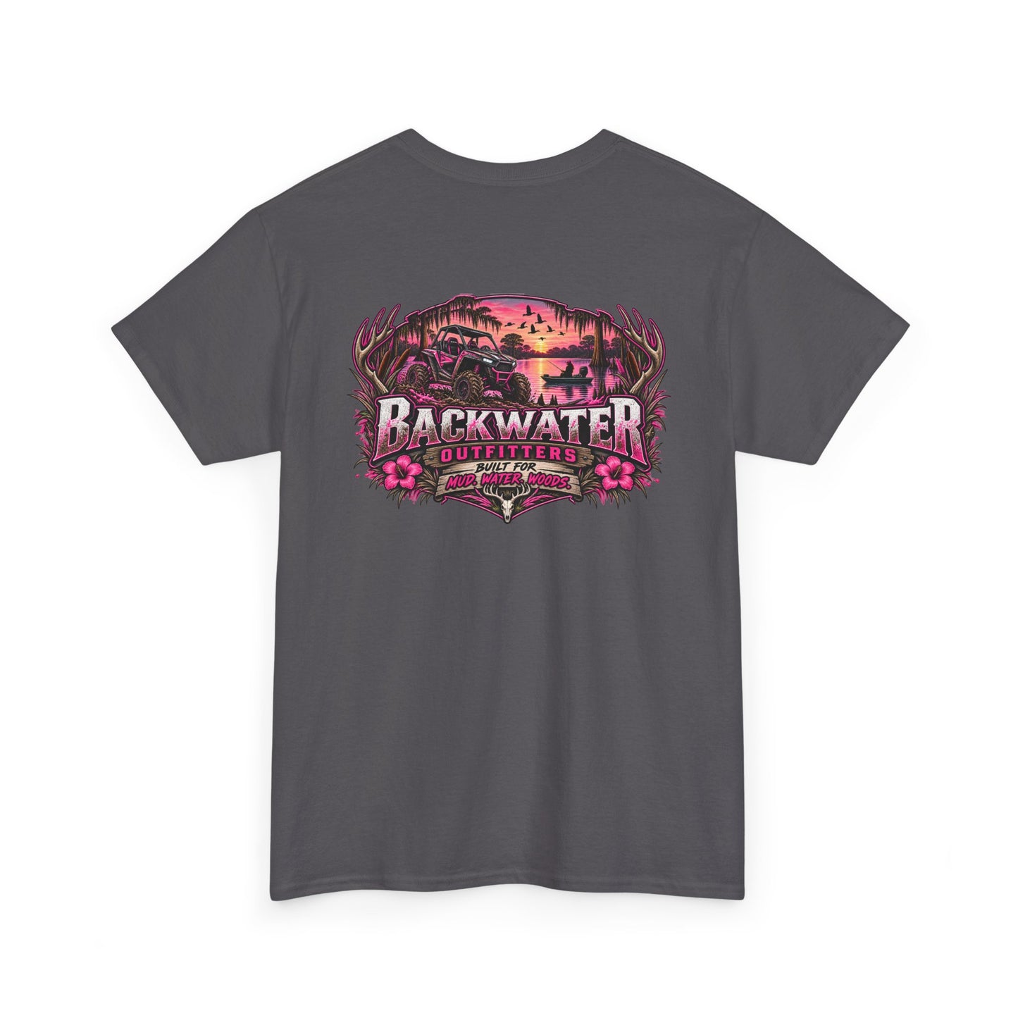 Backwater Sunset Tee — Coastal Fishing & Outdoors Graphic T-Shirt