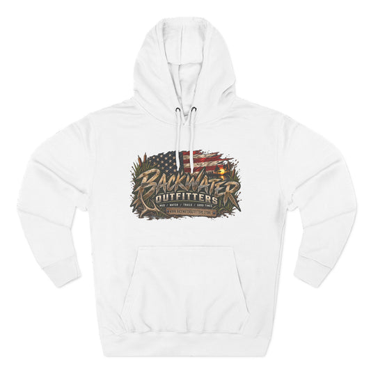 Backwater Outfitters Off-Road Hoodie – American Flag & UTV Graphic Fleece Printify