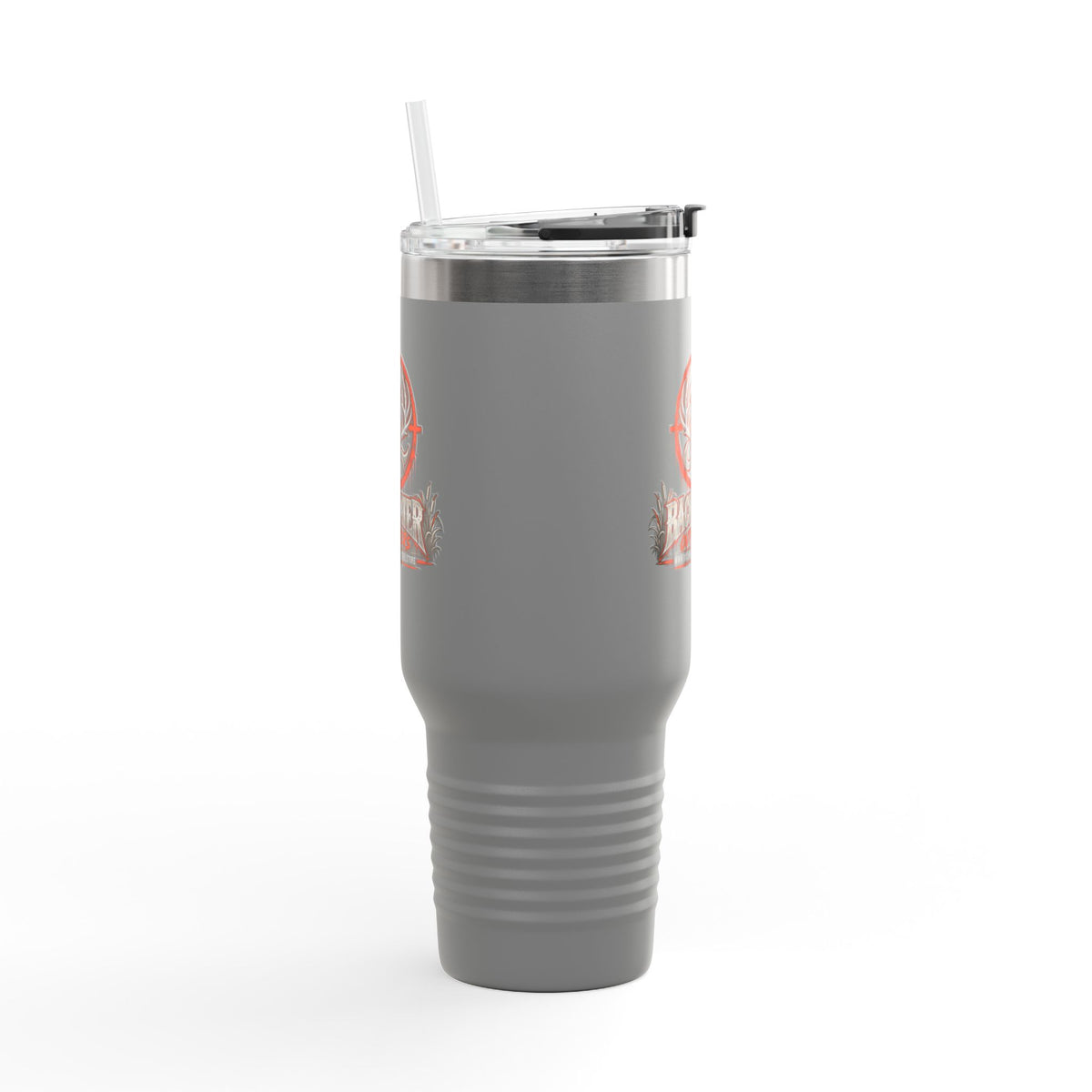 James Luker Backwater Hunting Logo 40oz Insulated Travel Mug Printify