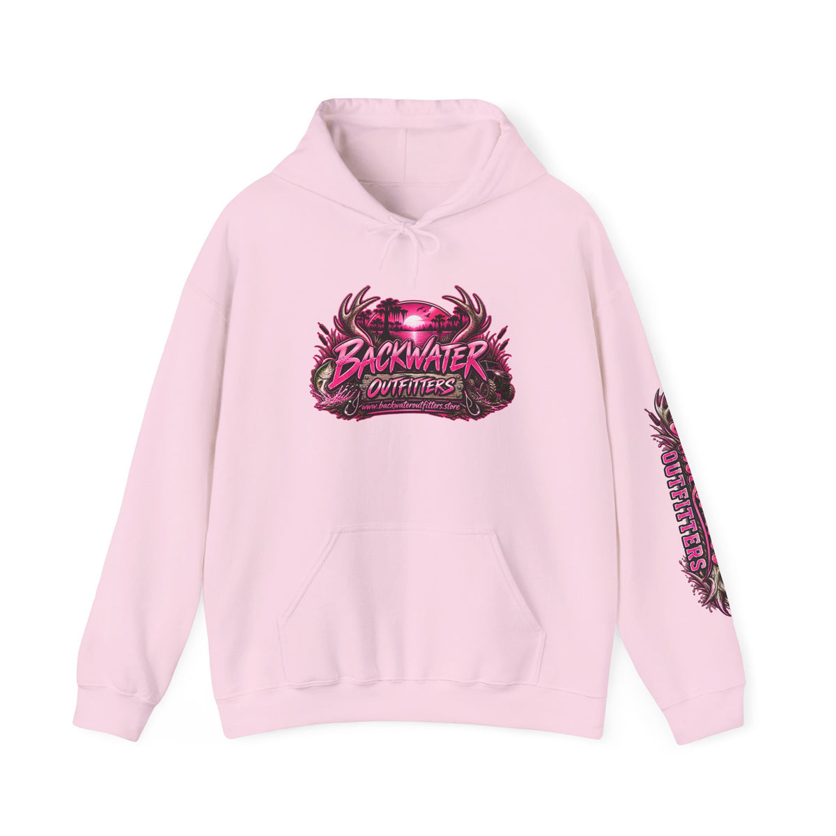 Girl Backwater Outfitters "Mud Looks Better Pink" Hoodie Printify