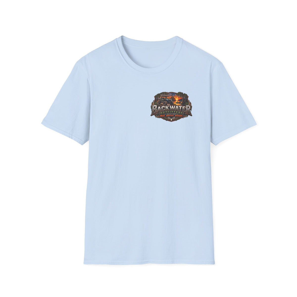 Backwater Outfitters Duck Hunting T-Shirt — Waterfowl Hunting Graphic Tee Printify