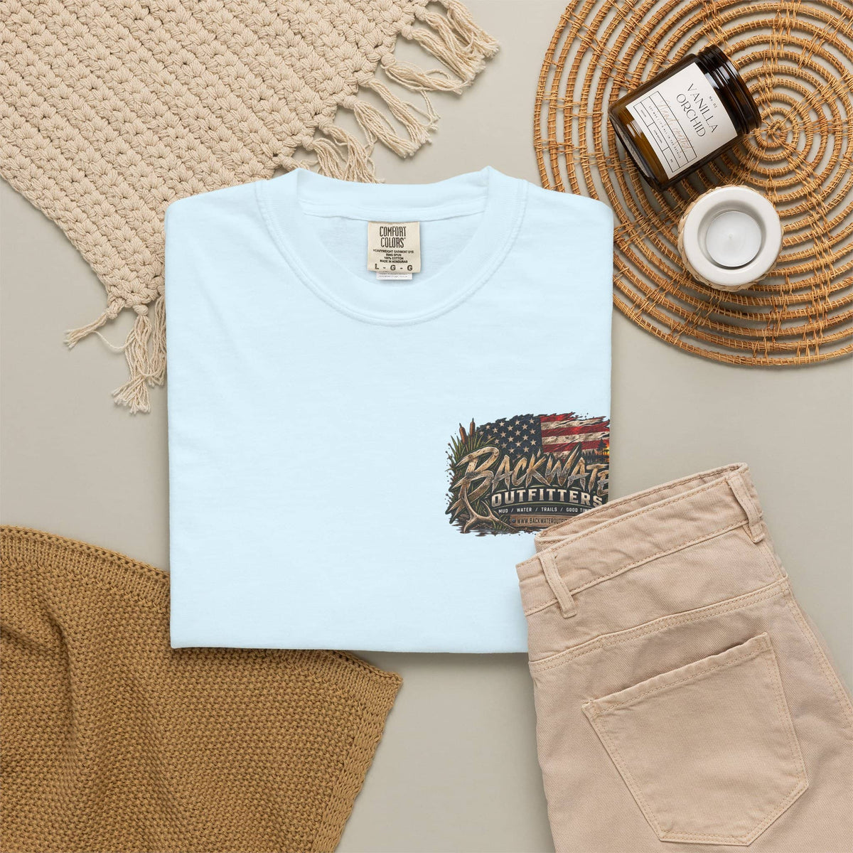 Backwater Outfitters American Flag T-Shirt
