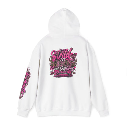 Backwater 'Wild At Heart' Hoodie – Outdoors Adventure Pullover Printify