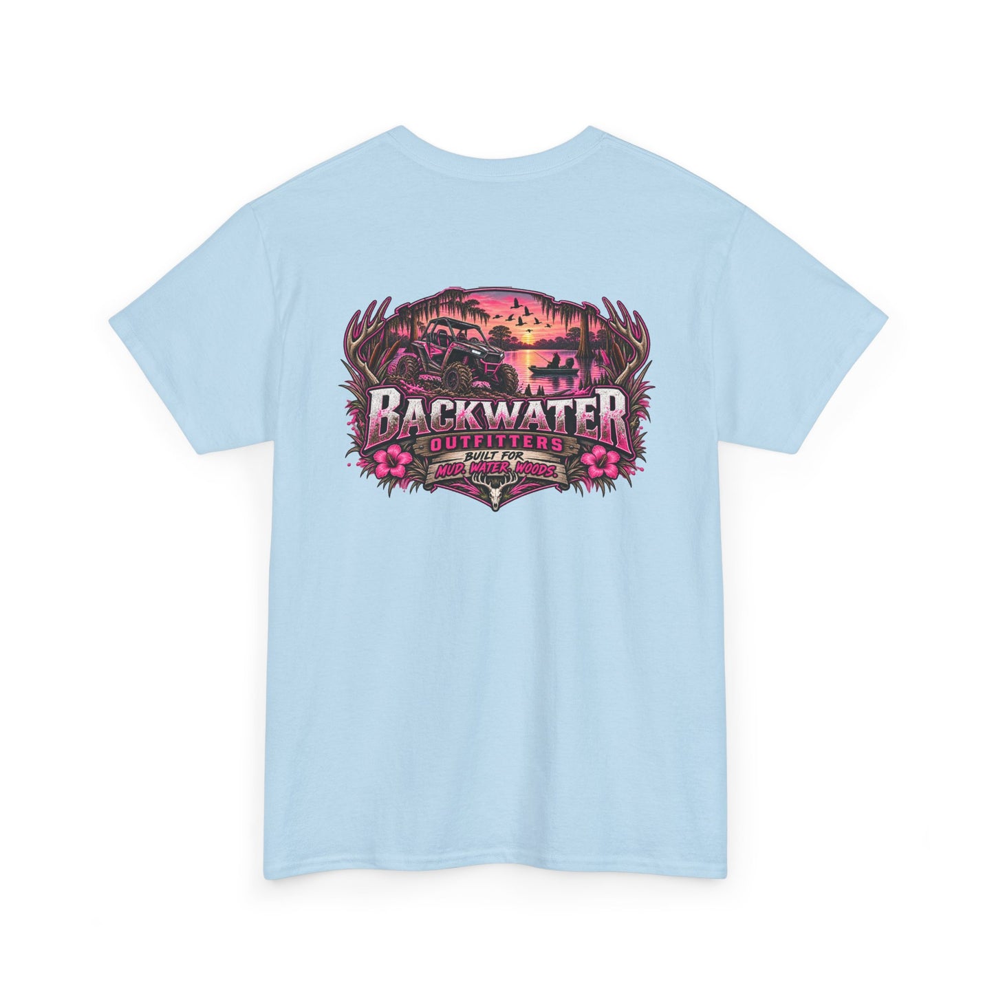 Backwater Sunset Tee — Coastal Fishing & Outdoors Graphic T-Shirt