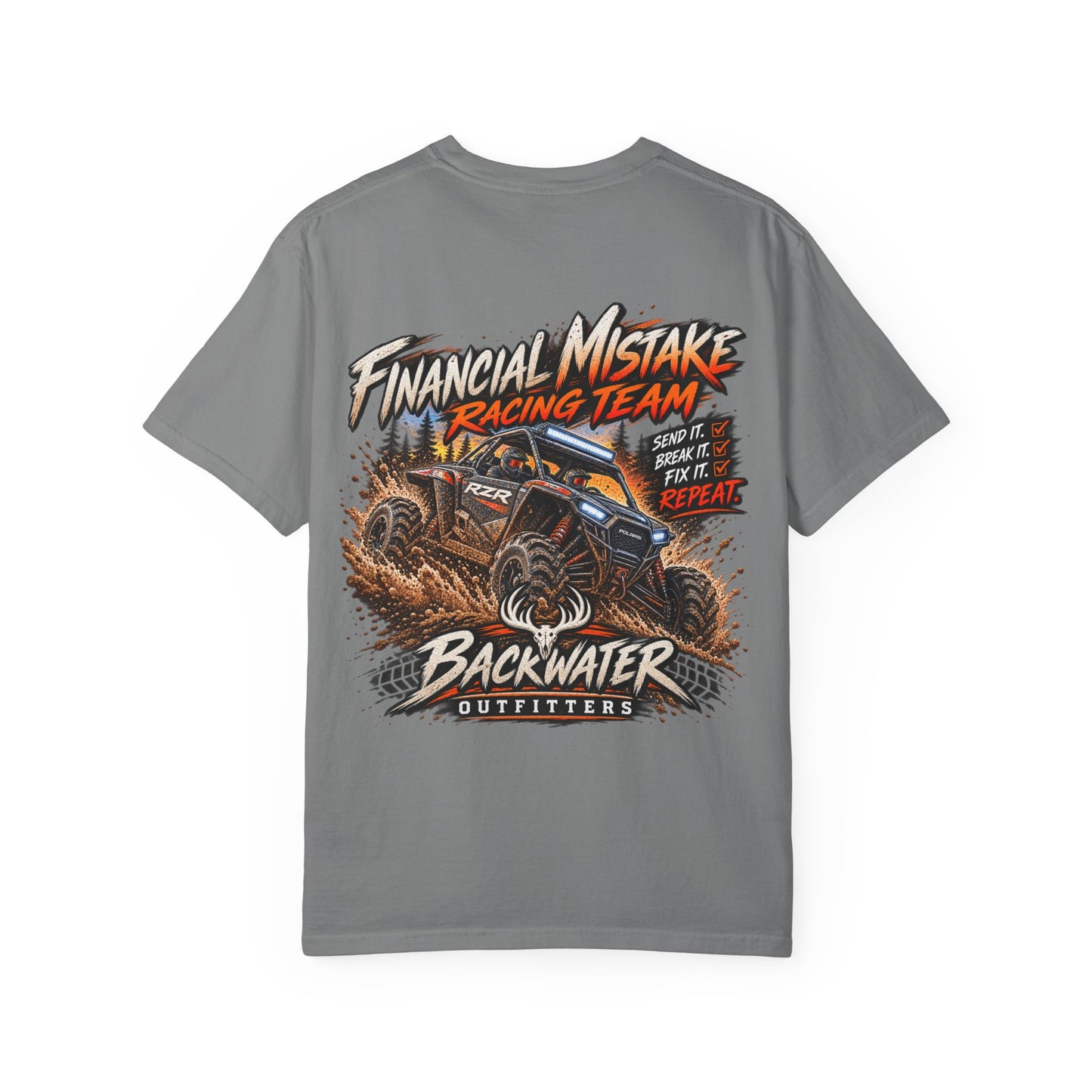 Backwater Outfitters "Financial Mistake Racing Team" T-Shirt