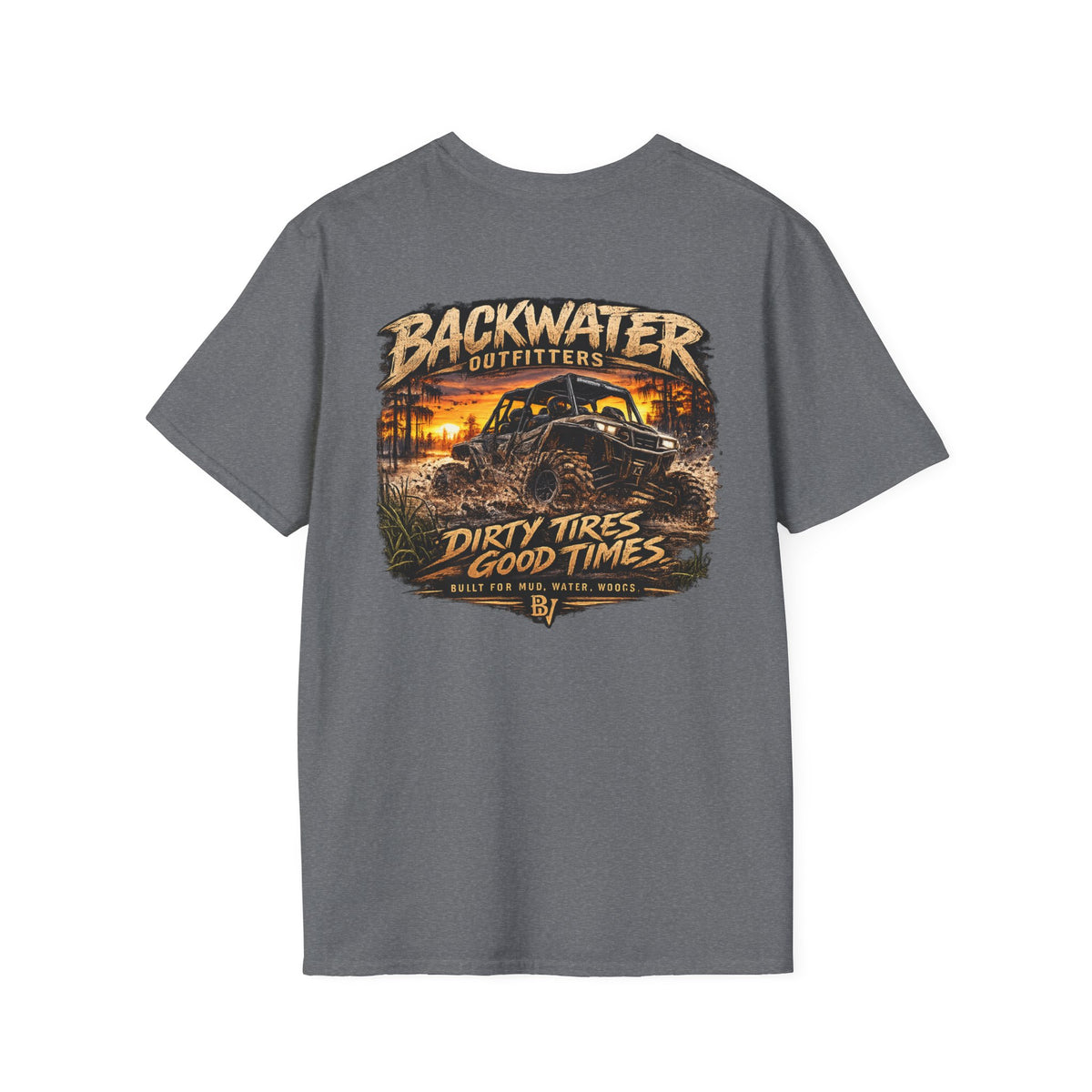 Backwater Outfitters Buggy T-Shirt — Vintage Sunset Fishing & Outdoors Tee
