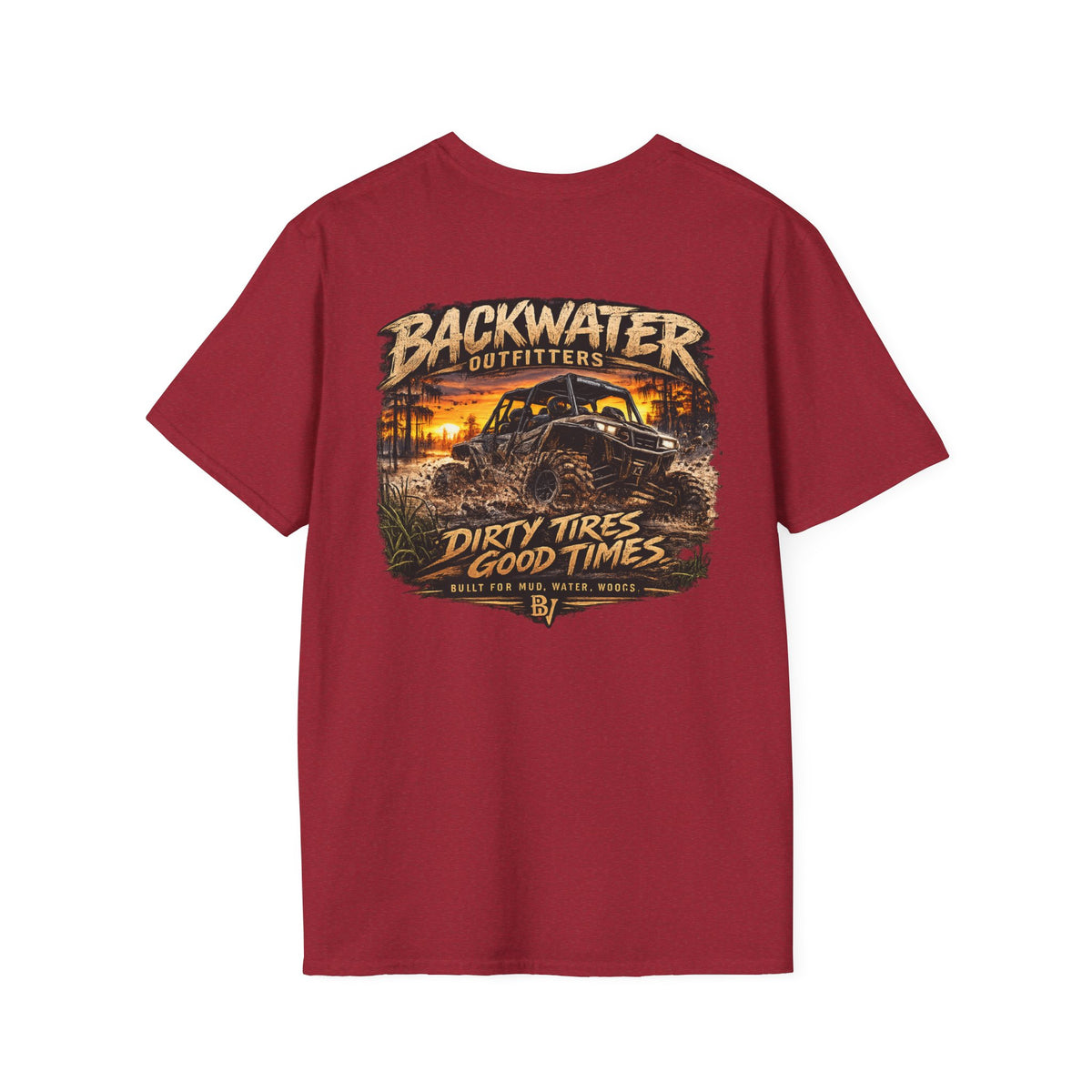 Backwater Outfitters Buggy T-Shirt — Vintage Sunset Fishing & Outdoors Tee