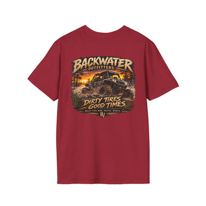 Backwater Outfitters Buggy T-Shirt — Vintage Sunset Fishing & Outdoors Tee