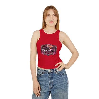 Backwater Hooked Tank Top — Women's Fishing Racerback Graphic