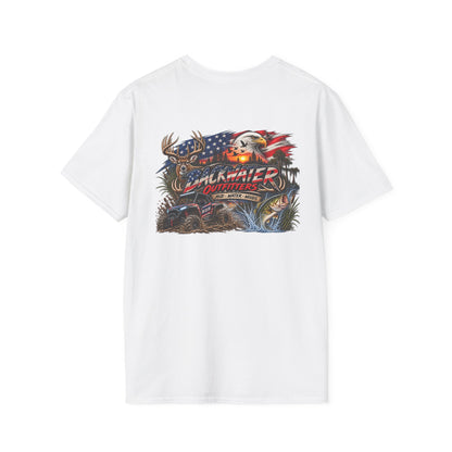Pickup Truck American Flag T-Shirt — Badwater Offroad Graphic Tee