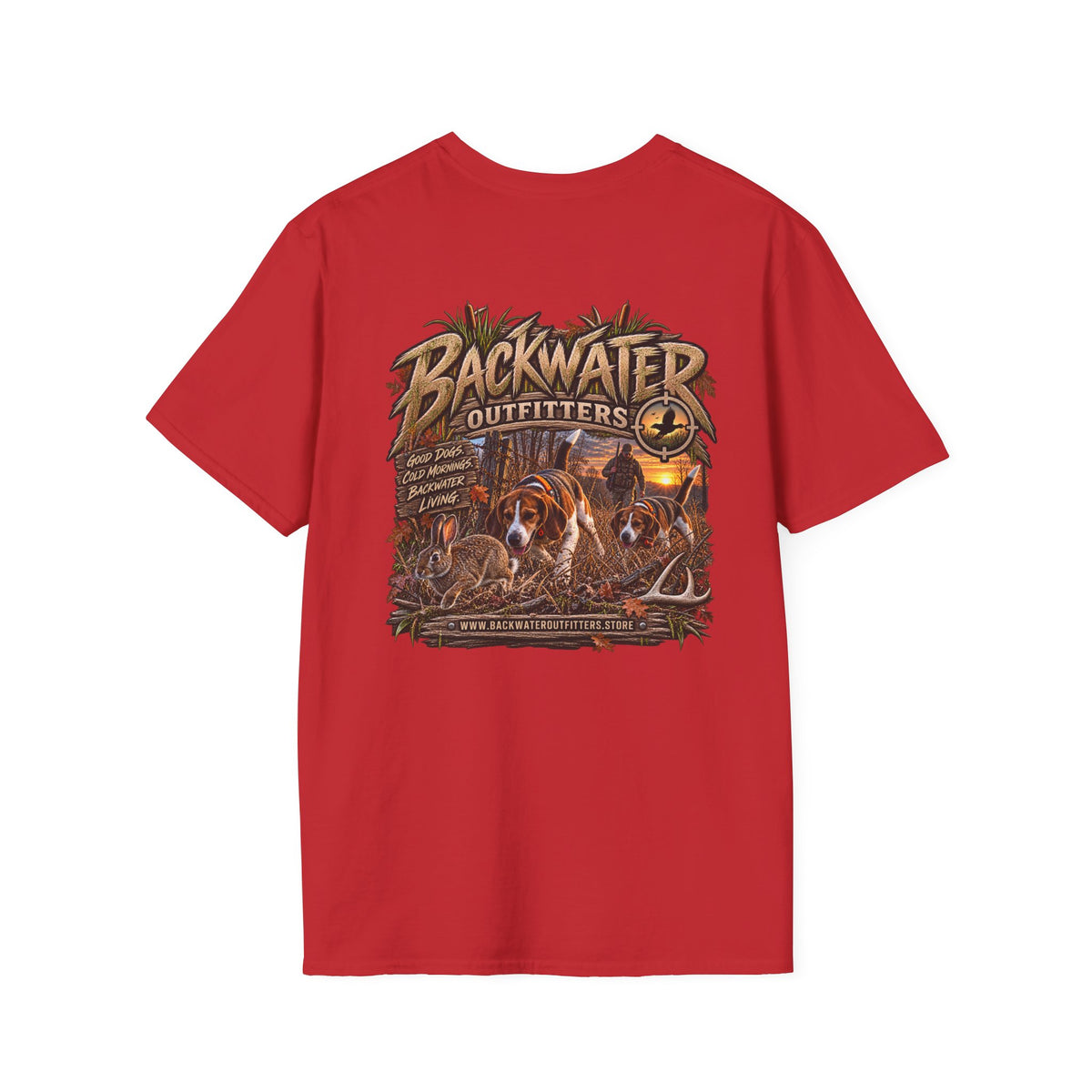 Backwater Outfitters Duck Hunting T-Shirt — Waterfowl Hunting Graphic Tee Printify