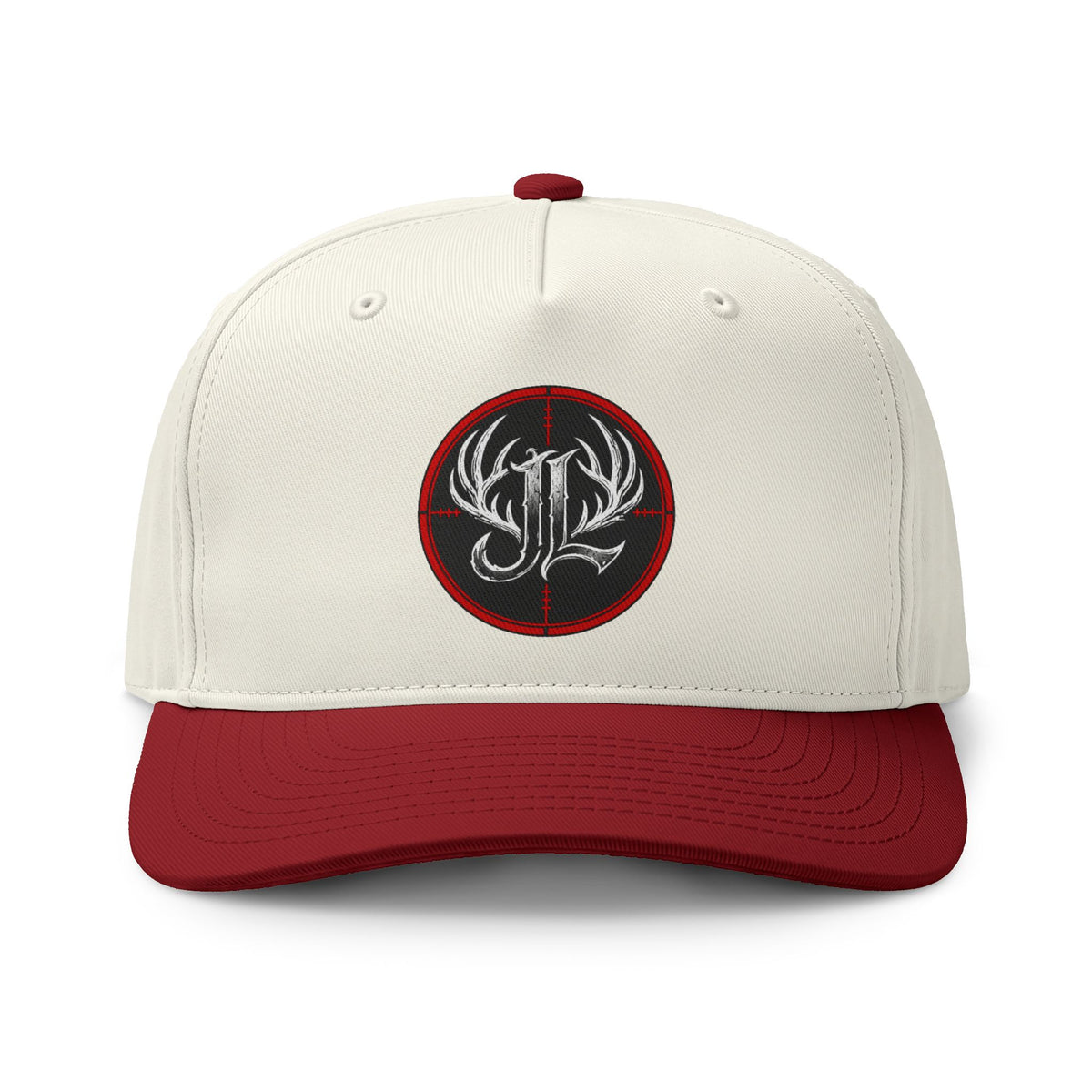Embroidered Antler Crest Two-Tone Cap Printify