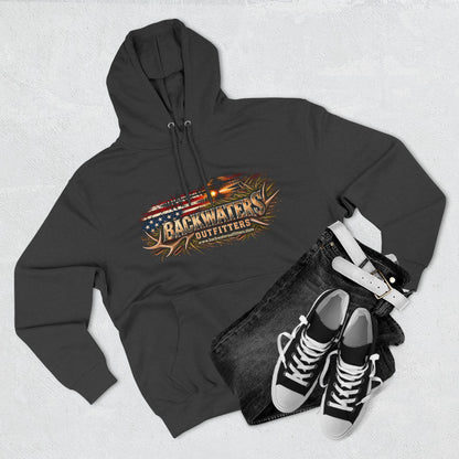 Black hoodie with 'Choose the Road Less Traveled' text, black jeans, and black sneakers on a light gray background
