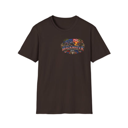 Patriotic Trailblazer T-Shirt — American Flag Motorcycle Graphic