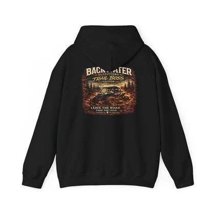 Backwater Outfitters Hoodie – Vintage Off‑Road “Trail Boss” Graphic