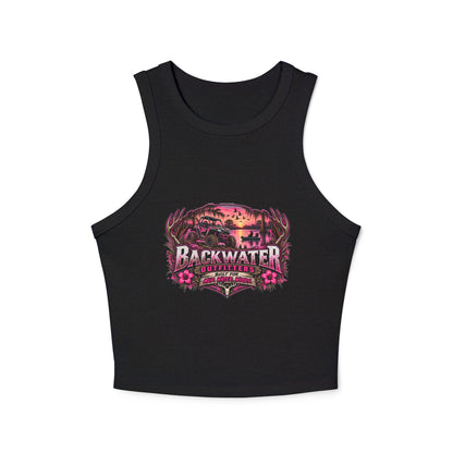 Backwater Hooked Tank Top — Women's Fishing Racerback Graphic