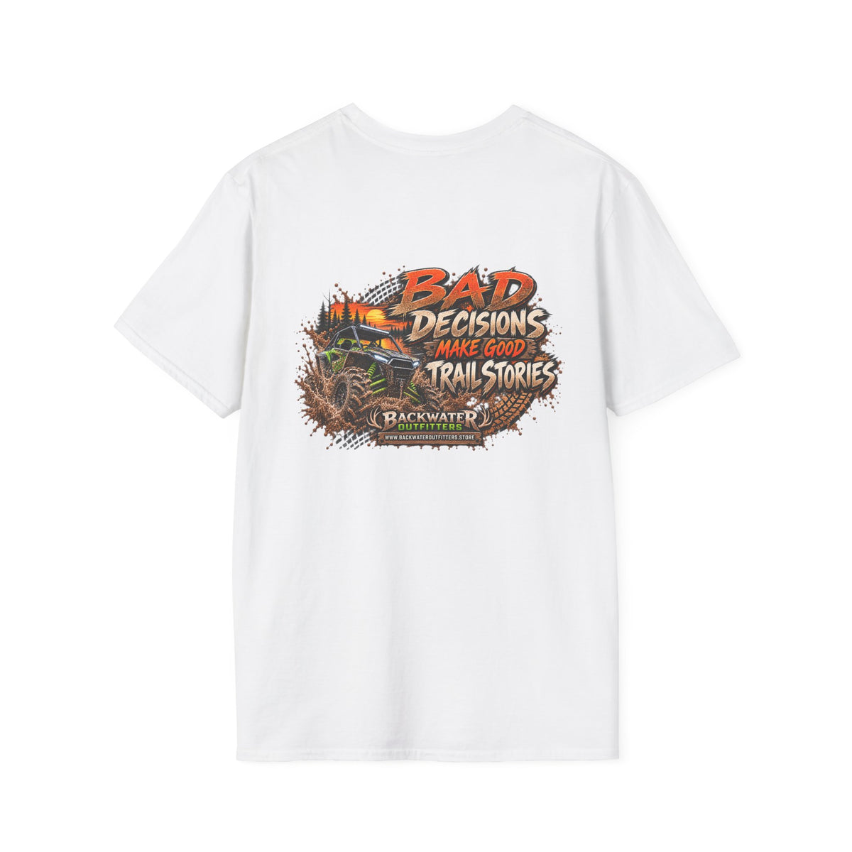 Buggy Off-Road Tee — "Bad Decisions Make Good Trail Stories" ATV/Jeep Adventure T-Shirt Printify