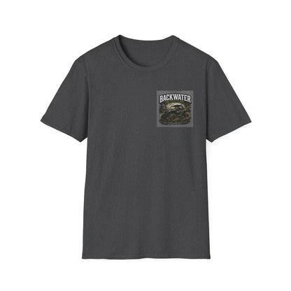 Backwater Fishing T-Shirt — Vintage Swamp Gator Design