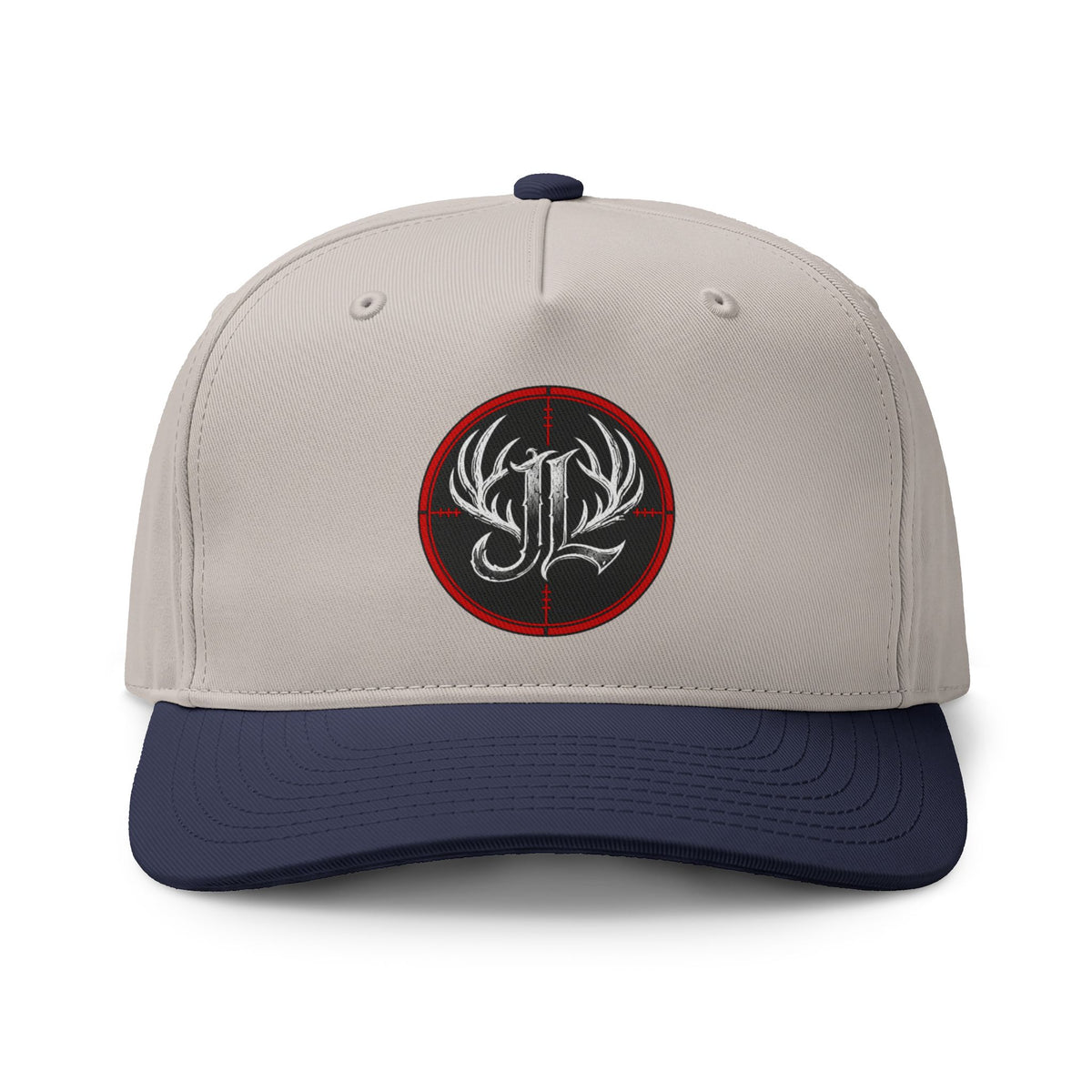 Embroidered Antler Crest Two-Tone Cap Printify