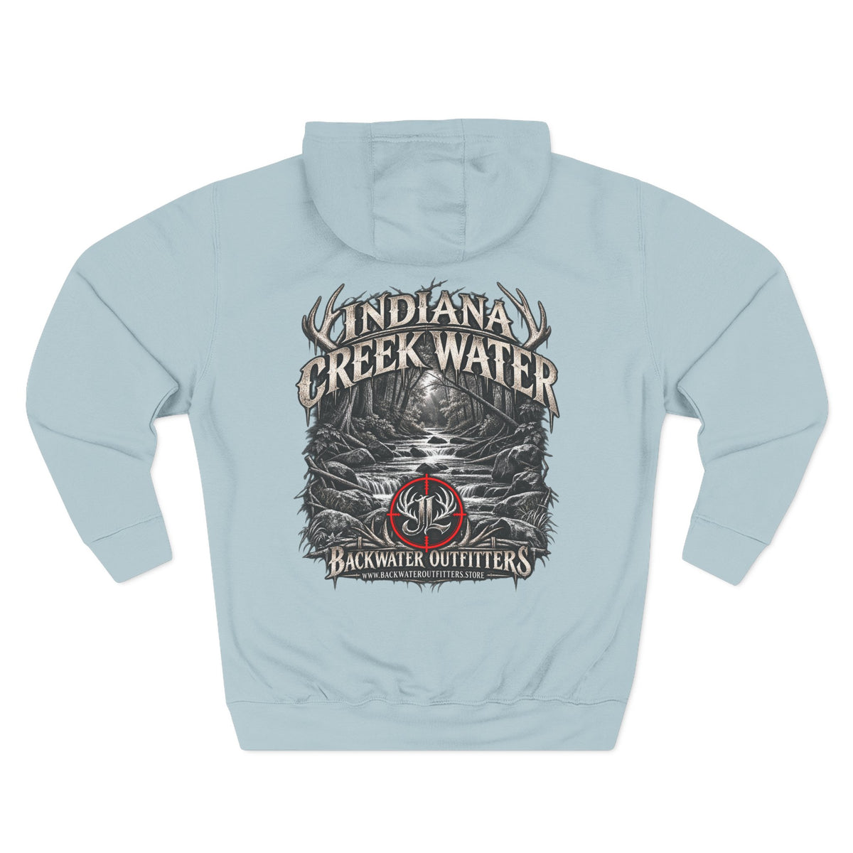 James Luker Indiana Creek Water Backwater Outfitters Hoodie Printify