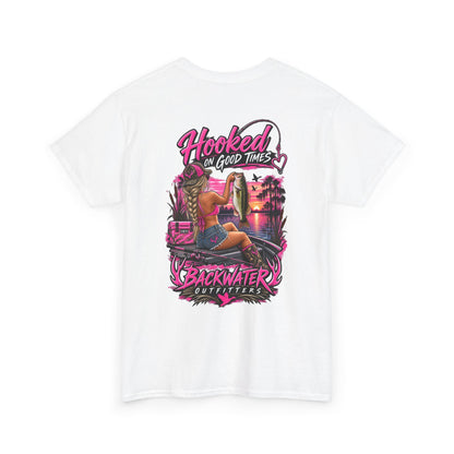 Backwater Outfitters "Hooked on Good Times" Graphic Tee