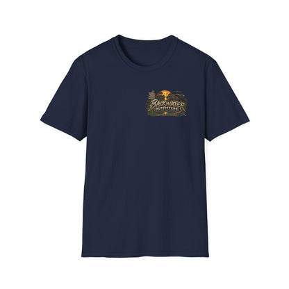 Simply Backwater Outfitters Fishing Tee – Sunset Swamp Outdoor Shirt Printify