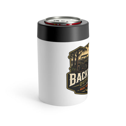 Backwater Outfitters Can Cooler — 'Built for Mud, Water, Woods' Insulated Beer Can Holder