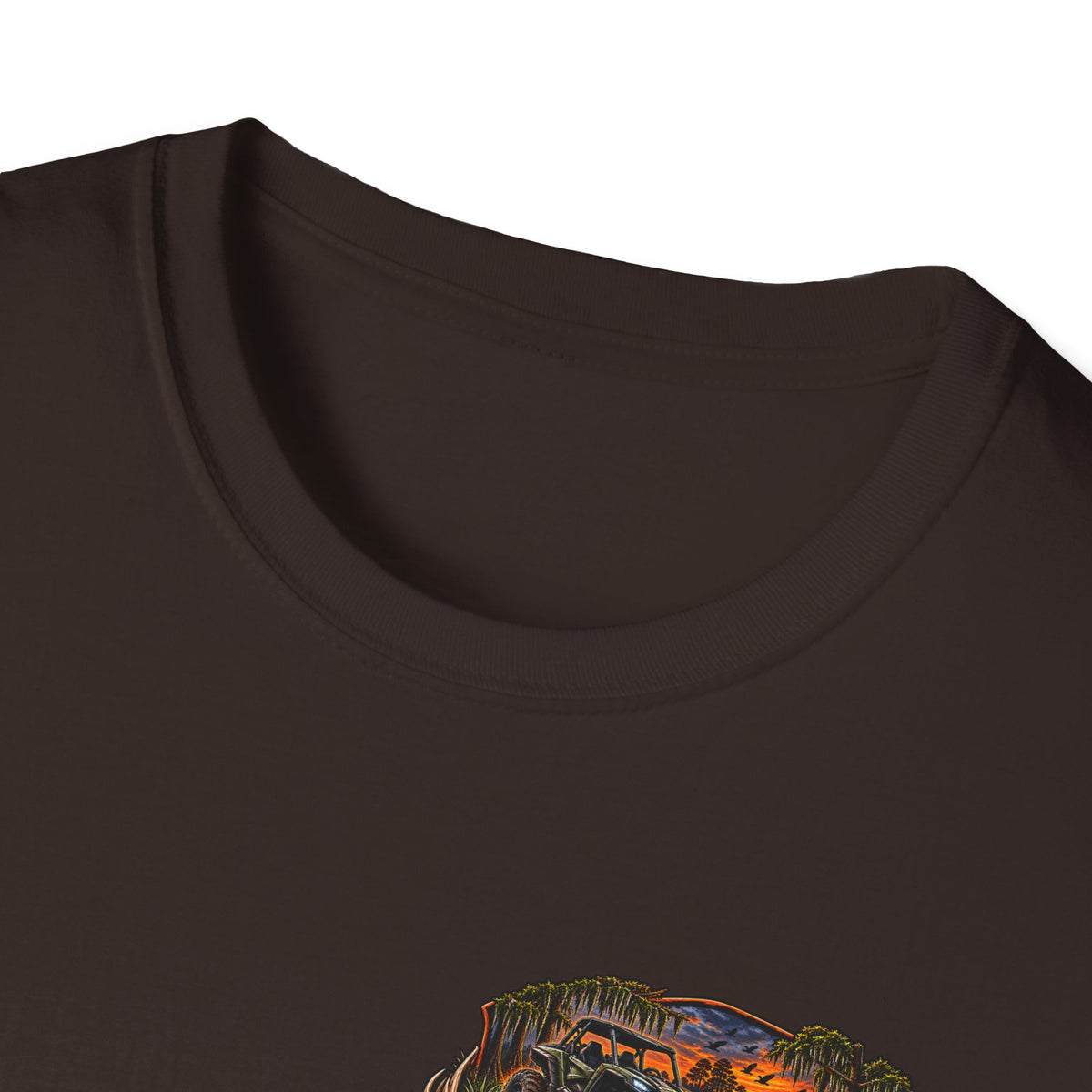 Backwater Outfitters Fishing T-Shirt — Outdoor Sunset Graphic Tee Printify