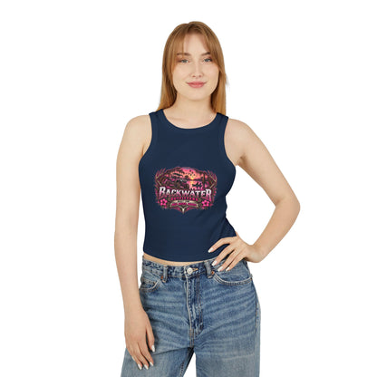 Backwater Hooked Tank Top — Women's Fishing Racerback Graphic