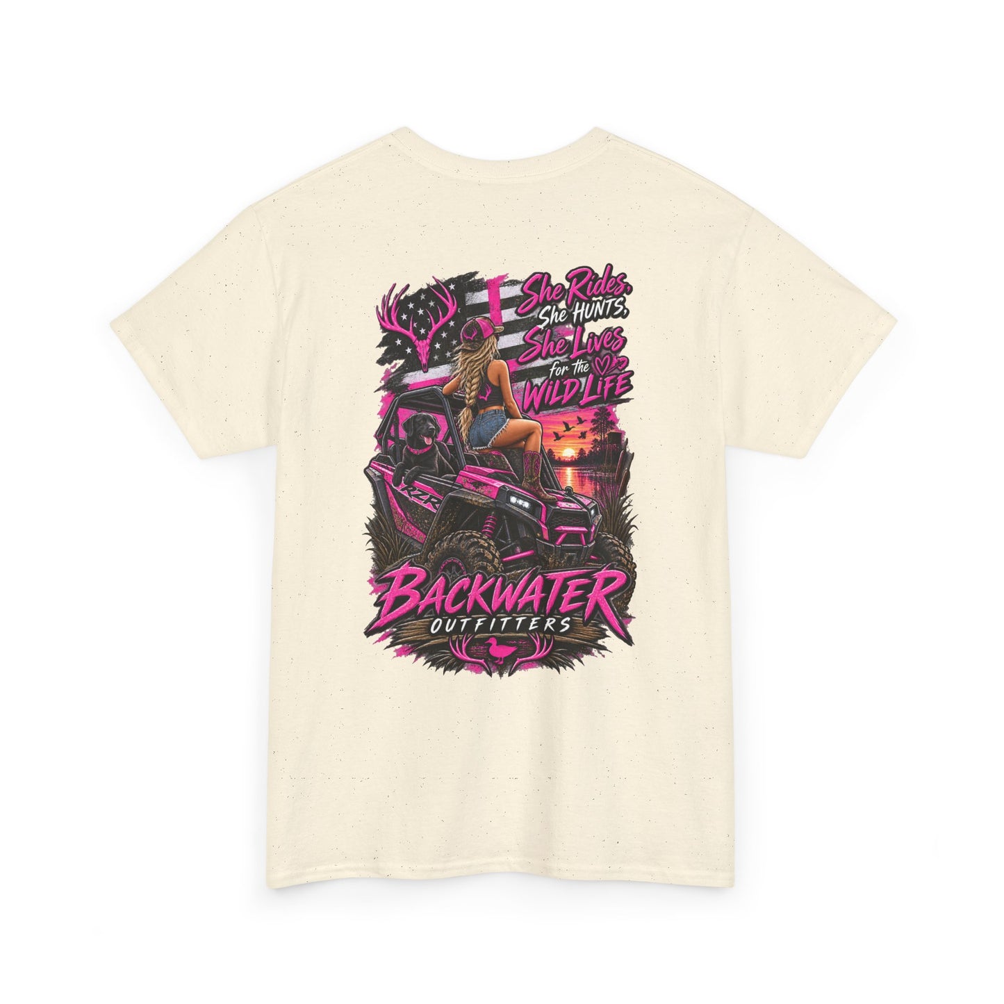 Backwater Bayou Graphic Tee — "Backwater Buttwhips" Outdoor Fishing & Hunting Shirt