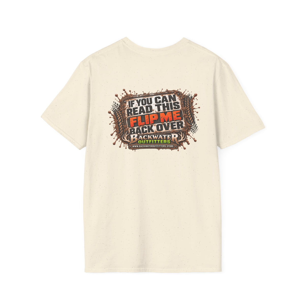 Buggy T-Shirt — 'If You Can Read This, Flip Me Back Over' Fishing Backwater Graphic Tee Printify
