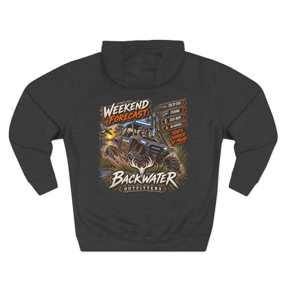 Backwater Outfitters "Weekend Forecast" Off-Road Hoodie — ATV Mud Riding Graphic Hoodie