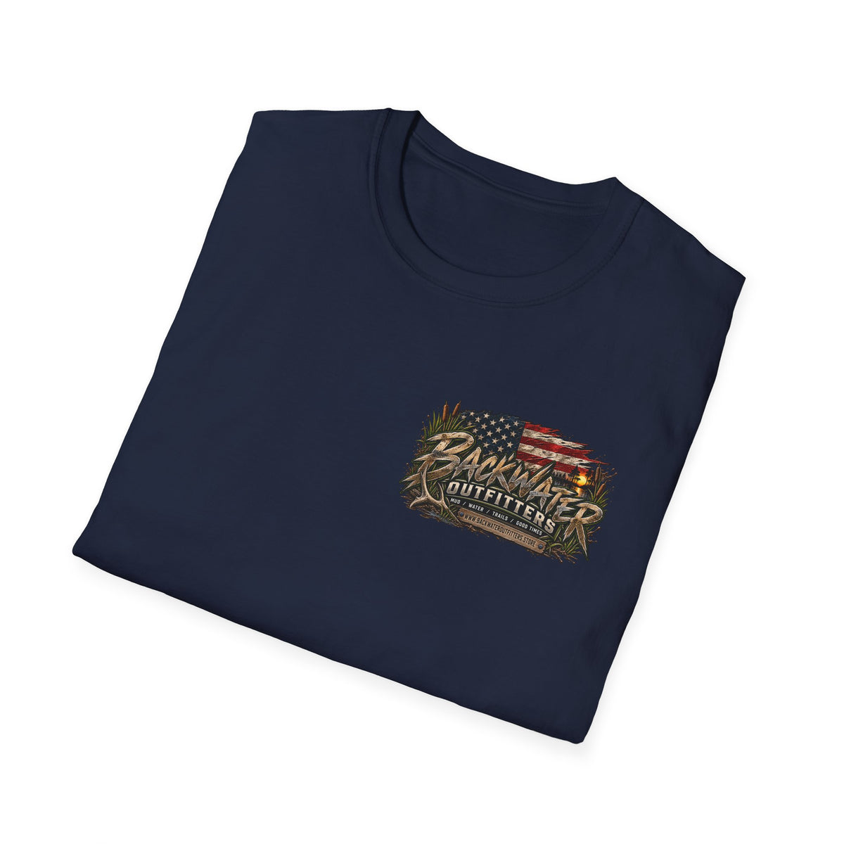 Buggy T-Shirt — 'If You Can Read This, Flip Me Back Over' Fishing Backwater Graphic Tee Printify