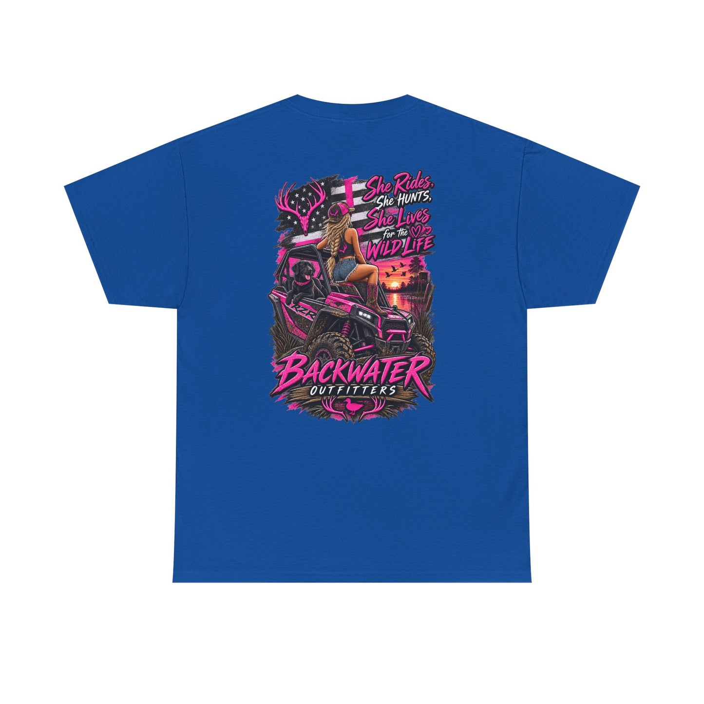 Backwater Bayou Graphic Tee — "Backwater Buttwhips" Outdoor Fishing & Hunting Shirt