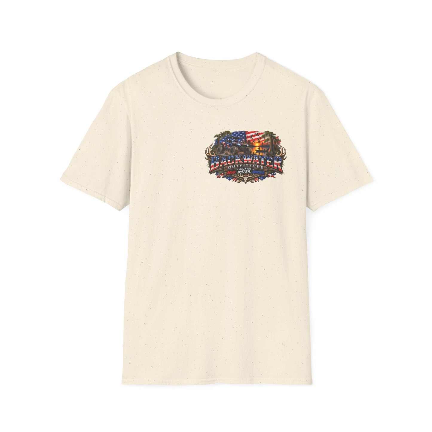 Patriotic Trailblazer T-Shirt — American Flag Motorcycle Graphic