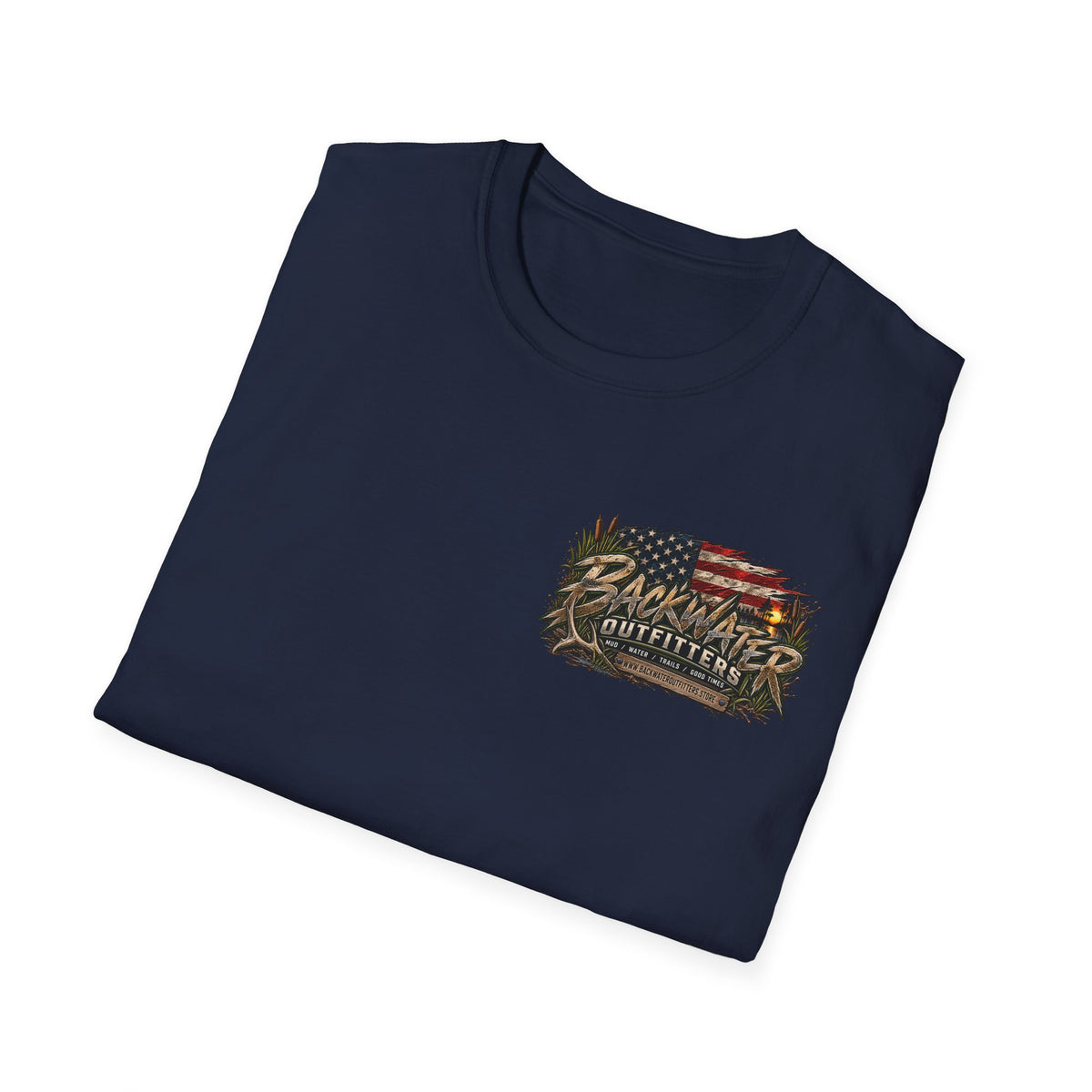 Backwater Outfitters Outdoor Fishing Graphic T-Shirt