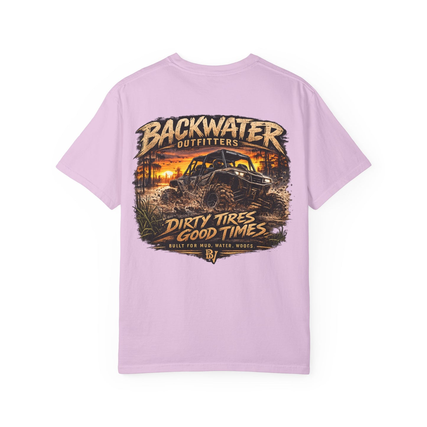 Backwater Outfitters "Dirty Tires, Good Times" T-Shirt